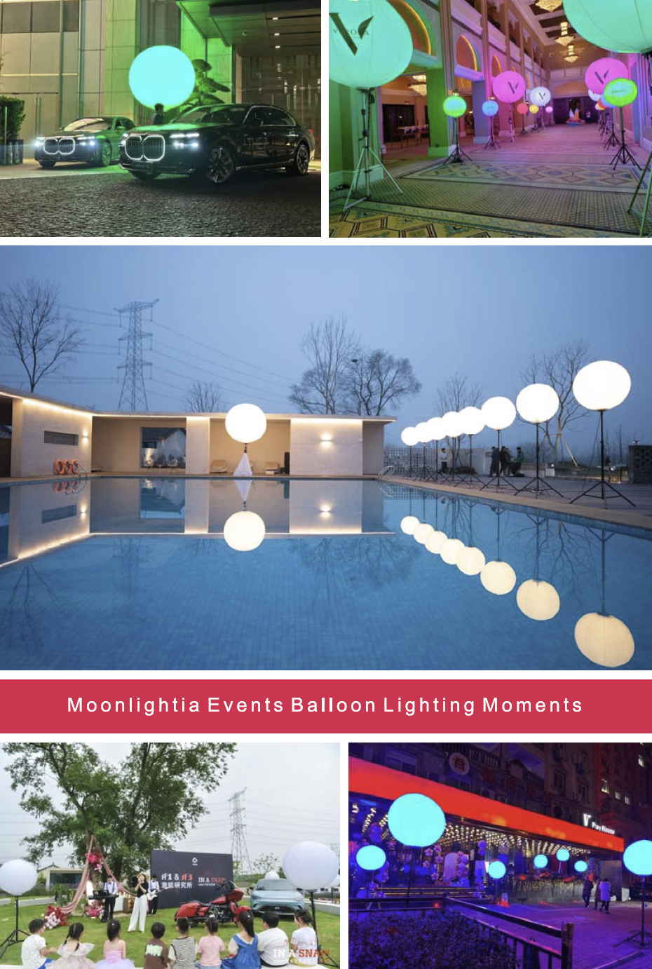 Elegant event lighting RC-600-B inflatable light tower