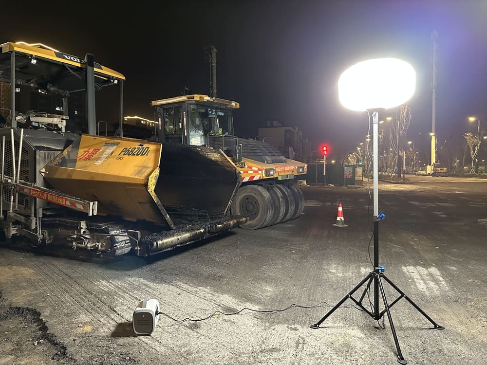 led balloon light for road construction