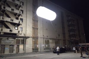 tube balloon light dark alley set