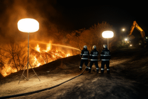 balloon light for firefighting lighting