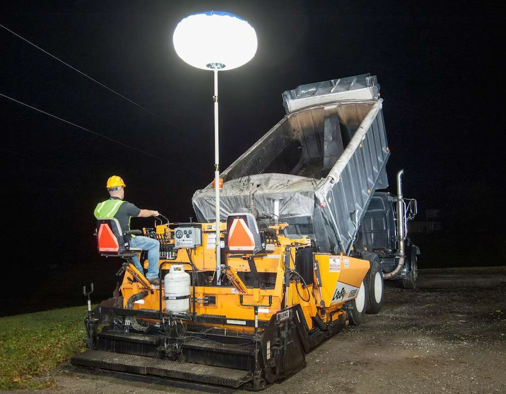 balloon lights using on construction machinery 2